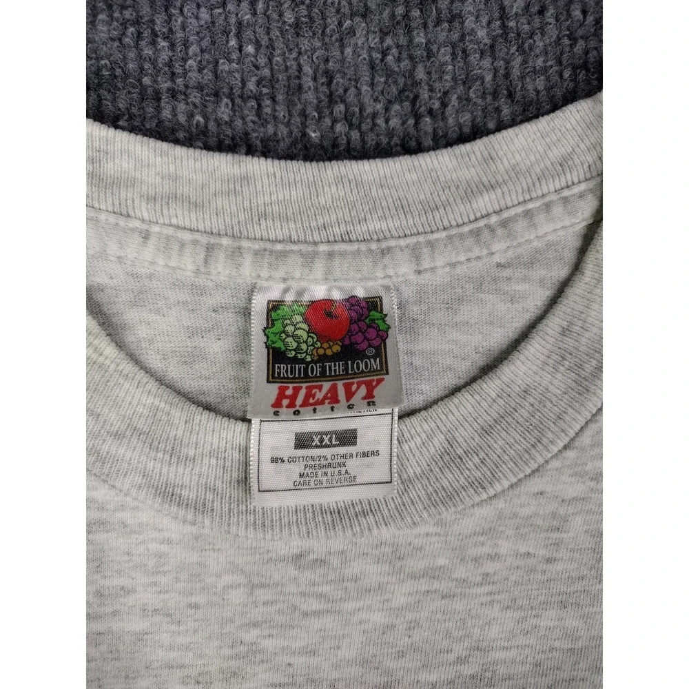 Fruit of the Loom United Airlines T-Shirt Mens XXL Gray Vintage Aviation Graphic